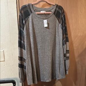 Maurices Gray Tunic Sweatshirt Relaxed Fit